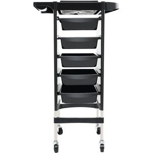 Kapperwagen Met 5 Uittrekbare Lades Rolwagen Voor Spa Kapperssalon Werkwagen 100kg Draagvermogen