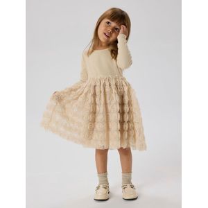 Tule Jurk - Ribgebreid - Lange Mouwen - Regular Fit