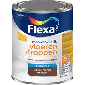 Flexa Mooi Makkelijk Verf - Vloeren en Trappen - Mengkleur - Daring Sienna - 750 ml