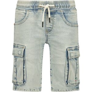Vingino -Jongens jeans broek kort-Cecario-Light vintage-Blauw