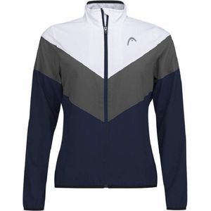 HEAD Club 22 Jacket Sportjas Girls Junior Blauw - Wit - Grijs - Maat 164