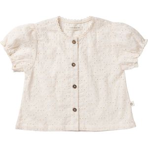 Your Wishes Schiffly Puff Sleeve Blouse Blouses Meisjes - Wit - Maat 122