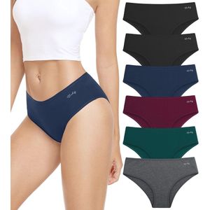 Set van 6 Damesonderbroeken van Katoen - Ademend en Comfortabel