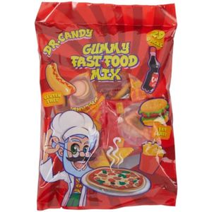 Dr. Candy - Gummy fast food mix - 29 stuks - Snoep - uitdeelzak - glutenvrij - Hamburger - Hotdog - Cola