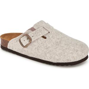 Scholl - Fae - Klomp - Beige - Vilt - Zacht Voetbed