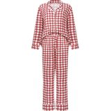 Hunkemöller Pyjamaset van keperstof Rood XS