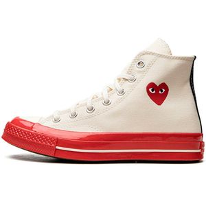 Converse Comme des Garçons - Maat 44 - Beige/Rood - High top - Sneakers Heren