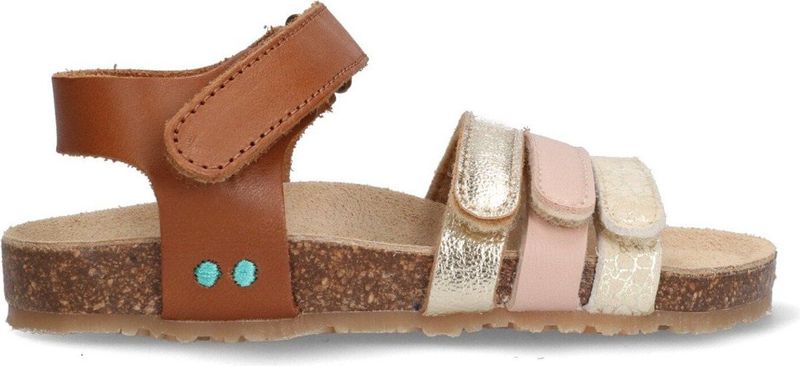 BunniesJR - Babs Beach - Platte Sandalen - Cognac - Imitatieleer