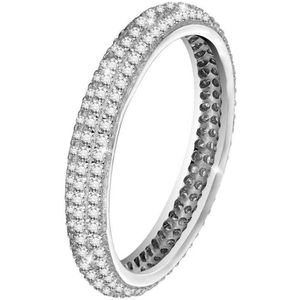 Di Lusso - Ring Arras - Zirkonia - Zilver 925 - Dames - 17.00 mm