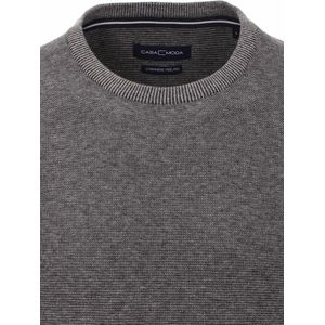 Casa Moda Trui Met Cashmere Ronde Hals Zilver 403480600-713 - 3XL