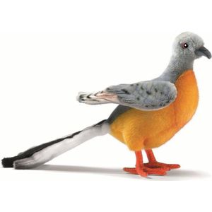 Hansa tropische pluche duif vogel knuffel 20 cm