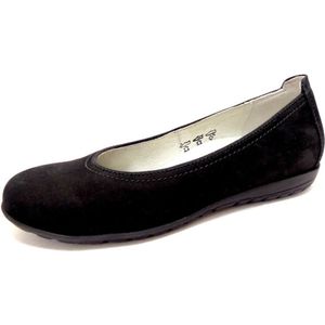 Waldlaufer - 329051-H-Hesima - Instappers - Zwart - Nubuck - Uitneembaar Voetbed