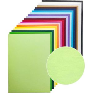 Kleurig Structuurkarton - Knutselmateriaal - 20 Kleuren - A4 - 230 g