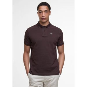 Barbour Tartan pique polo shirt - dark oak