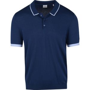 Blue Industry - Polo Indigo Donkerblauw - Modern-fit - Heren Poloshirt Maat XXL