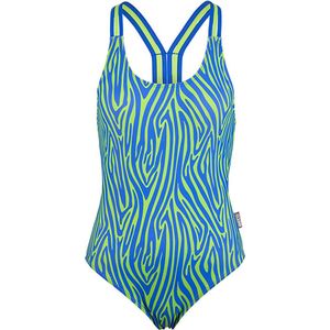 BECO zebra vibes badpak - B-cup - blauw/groen - maat 42
