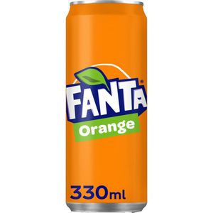 Frisdrank fanta orange blik 330ml - 24 stuks