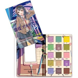 Rude Cosmetics - Attitude Academia - MANGA.2 - Eyeshadow Palette - 38098 - 15 kleuren - Matte & Shimmer - Oogschaduw Palette - 22 g
