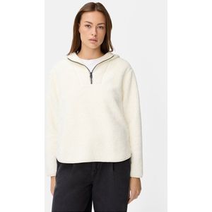 camel active Hoodie van teddyfleece - Maat womenswear-XS - Melkwit