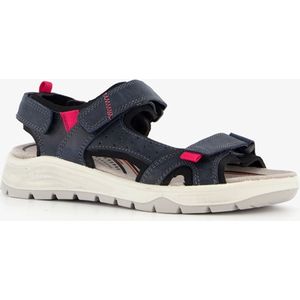 Hush Puppies leren dames sandalen blauw rood - Maat 39