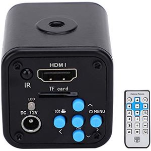 Industriële camera, Full HD 16MP 2K 1080P 60FPS microscoop, industriële videomicroscoopcamera, HDMI-uitgang, vergrootglas voor TF-geheugenchip, telefoonreparatie (EU)