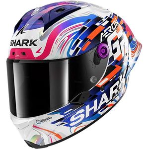 Shark - Aeron-GP Replica Zarco GP De France - Helm - Carbon Violet Blauw Glossy