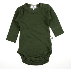 Wollen Romper lange mouw – Merinowol - Rifle Green 62