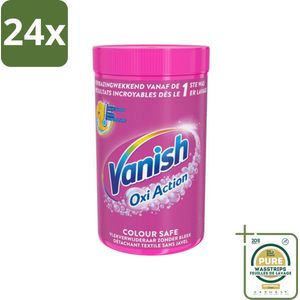 Vanish Oxi Action - Veilige Kleur - Vlekkenverwijderaar Poeder - Zonder Bleek - Gekleurde Was - 1.5 Kg - Voordeelverpakking - 24 stuks - Gekleurde was - Wasmiddel