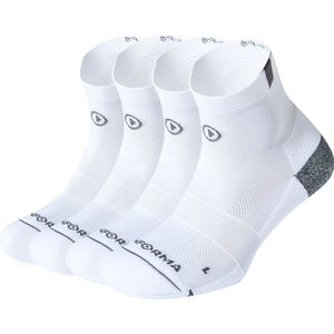 DOUBLE PACK BOSTON Lage Hardloopsokken - Antibacterieel - Wit - Maat 36-38