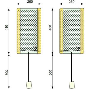 2 stuks Carbon stoelverwarming 12 Volt - 2 Autostoelen