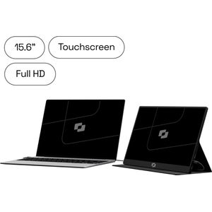 Screenmate® Lite 15,6” met Touchscreen - Portable Monitor - Inclusief Beschermhoes - Draagbaar Beeldscherm - Draagbare Monitor - Full HD - IPS - Zwart