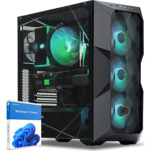 Sedatech Advanced Gaming PC ATX Premium • Intel i5-14400F 10x 2.5GHz • Geforce RTX5060Ti 16Gb • 32Gb RAM • 2Tb SSD M.2 • WiFi • Bluetooth • Windows 11 • Desktop computer