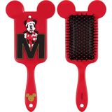 Mickey Mouse - Donkerroze Haarborstel, Plat, Groot, Plastic, Kerstmis