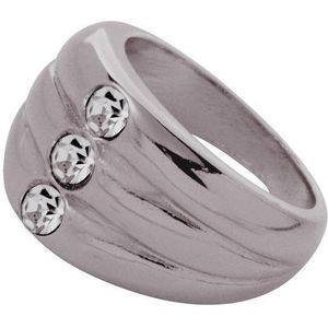 TOV Essentials Ring 1801.005.292.16 - Layered Stone Ring - 16 - Grijs/Zwart