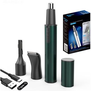 3 in 1 Neushaartrimmer Elektrisch - All-in-One voor Neus, Oren & Baard met 360° Draaibare Kop - Wenkbrauw Trimmer