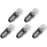 Signaallamp E10 - 6V - Gloeilamp - Dimbaar - 5 stuks - Ø9mm - 23mm - 2500K