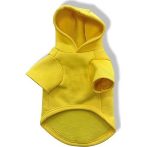 buddy store - hondentrui - hoodie - geel - hondenkleding - maat XL