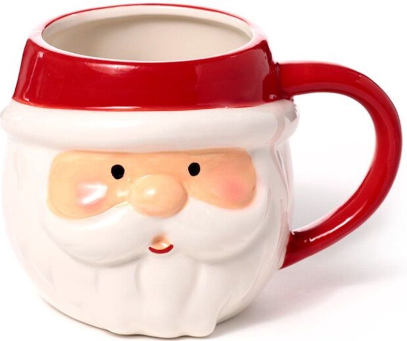 Mok - Kerstman - 3D Mok - Hoogwaardig Keramiek - 350-400 ml