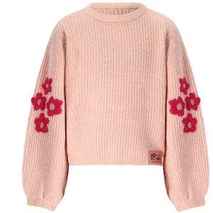 NONO - Kem Melange Knitted Sweater - Cerise Pink - Maat 104