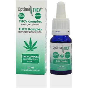 THCV olie complex 30%, Optima Formula, 100% zuivere THCV olie complex, 10ml, tetrahydrocannabivarin