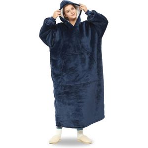 Oversized Draagbare Deken Hoodie - Fleece Sherpa Sweatshirt voor de Koude