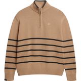 Superdry - Cotton Half Rits - Gebreide Trui - Oversized - 100% Biologisch Katoen