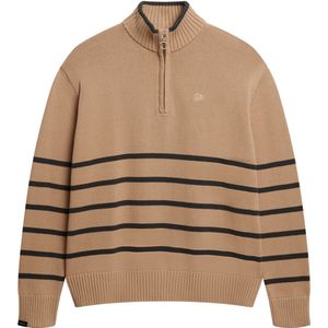 Superdry - Cotton Half Rits - Gebreide Trui - Oversized - 100% Biologisch Katoen