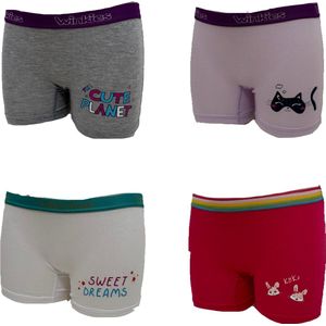 Embrator meisjes Boxershorts 4-stuks mix maat 116/122