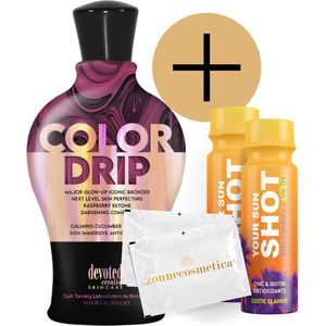 Devoted Creations - Color Drip + 2 Your Sun Shots + 2 Verfrissingsdoekjes