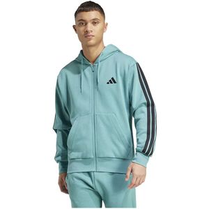 Adidas - Essentials 3 Stripes - Fleece Sweatshirt - Met Rits