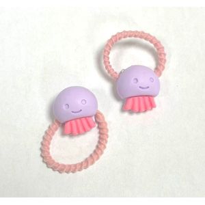 Haarelastiekjes Octopus - 2 Stuks - Paars