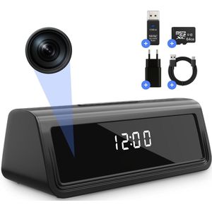 Bastix® S1 - Spy Camera Klok - Full HD - Bewegingsdetectie - Nachtzicht - 64GB