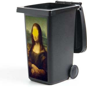 Container sticker Mona Lisa - Verf - Geel - 44x98 cm - Kliko sticker