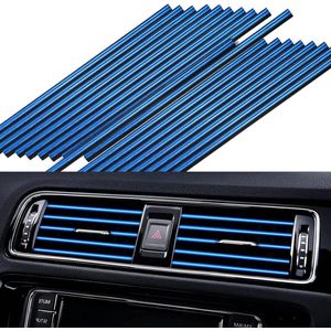 Auto luchtuitlaat decoratiestrips - 30 stuks pvc sierstrips voor interieur tuning